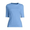 thumbnail image 3 of Lands' End Women's SunShade UPF 50 Elbow Sleeve Rash Guard Swim Tee, 3 of 6
