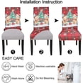 thumbnail image 5 of Touchbetter Christmas Chair Covers Set of 6,High Stretch Removable Washable Chair Seat Protector Cover for Christmas Decoration-Christmas Theme Decor with Snowflake(Bear), 5 of 8