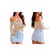 thumbnail image 3 of Tops de Larga con Hombros Descubiertos para Mujer, Ideales para Salir, Clubs de Moda de Otoño Y2K, Conciertos de Albaricoque M, 3 of 8