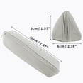 thumbnail image 6 of Unique Bargains Zipper Pencil Pen Case Portable Stationery Bag Gray, 6 of 6