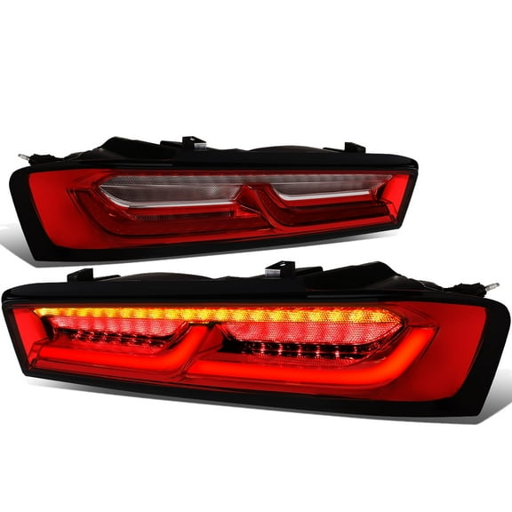 DNA Motoring Full LED Sequential Signal Tail Light Lamp Set For 2016-2018 Chevy Camaro
