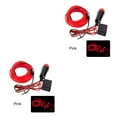 thumbnail image 4 of relayinert Car Interior Lighting LED Strip Car LED Wire Rope Tube Line flexible Neon Light Car Decor Light Pink red 2Set, 4 of 6