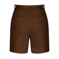 thumbnail image 4 of zbxnLI Bermuda pour Femmes Été Décontracté Taille Haute Jambe Droite Extérieur Randonnée Voyage Shorts avec Poches, 4 of 7