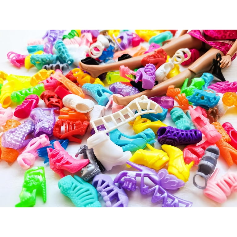 Flat shoes store for barbie dolls