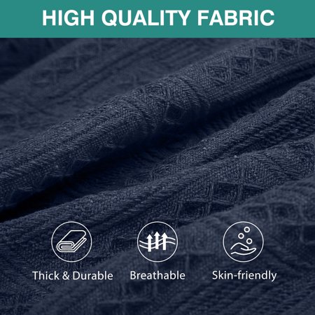 SANMADROLA SOFA COVER, COUCH COVERS FOR 1 CUSHION COUCH SOFA, SECTIONAL COUCH COVERS FOR L SHAPED COUCH COVER, LIVING ROOM SOFA THROWS SOFA SLIPCOVERS FOR PETS, KIDS (71″X 91″,CHAIR, DARK BLUE)