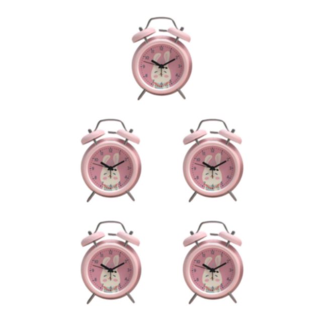 Inteprter Reloj despertador silencioso con pilas dobles, luminoso, con luz de fondo, para estudiantes, hogar, dormitorio, oficina, León Type2 NO2