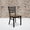 Cherry Wood Seat/Black Metal Frame, variant on Emma + Oliver 2 Pack Black Ladder Back Metal Restaurant Chair - Black Vinyl Seat