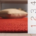 thumbnail image 5 of SAFAVIEH Braided Rishika Solid Machine Washable Reversible Area Rug, Rust, 6' x 6' Round, 5 of 11