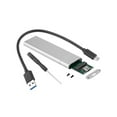 thumbnail image 1 of Cateissary 22x3 0/42/60/80 USB 3.1 a M.2 NGFF SSD Box Velocidad rápida Mobile State Solid Drive Enclosure Accesorios Plata Type2 NO2, 1 of 6