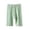 Green, variant on BADHUB Girls Knee Length Pants Dressy Casual Bermuda Shorts Elastic Waist Solid Color Soft Summer Short Pant Gray 5 Years