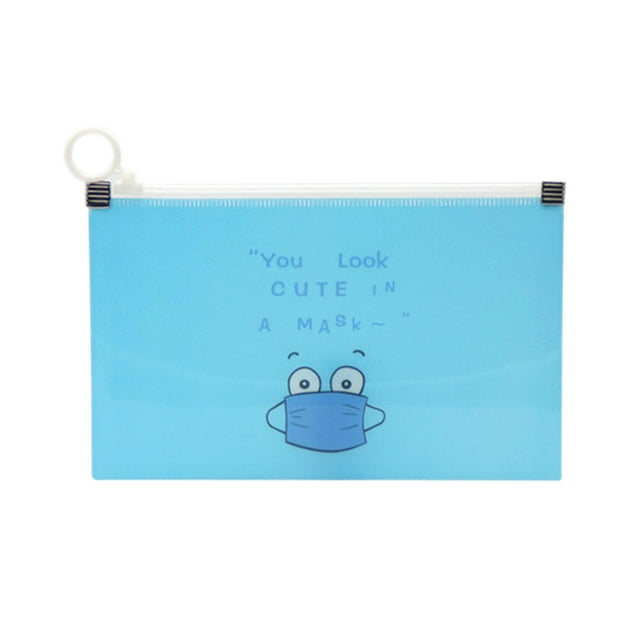 Cartoon Design Mask Storage Bag Outdoor Hiking Traveling Camping Face Dust Mask Holder Pouch