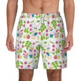 thumbnail image 3 of Uemuo Happy Easter Pattern Mens Swim Trunks Quick Dry Board Shorts with Mesh Lining, Stretch Beach Shorts Quick Dry No-Chafing Board Shorts-Small, 3 of 9