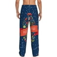 thumbnail image 3 of Disketp Merry Christmas 1 Men'S Pajama Pants - Ultra Soft Fleece Sleep And Lounge Pants (Size: S-Xxl), 3 of 9