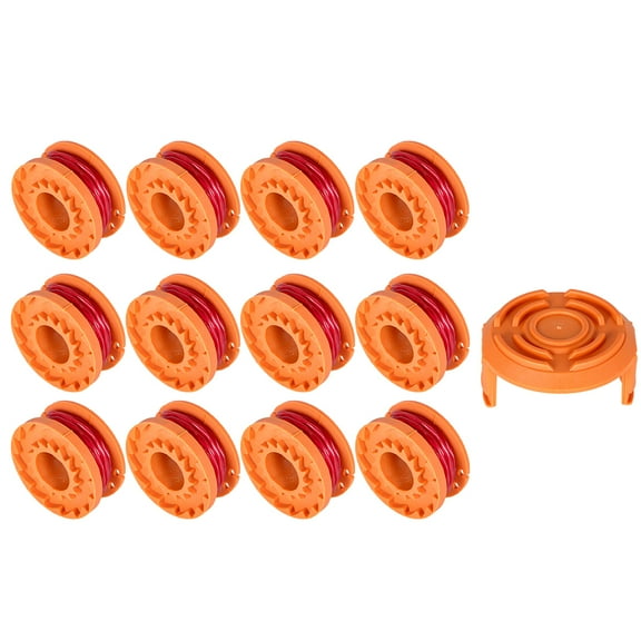 SEBLAFF Weed Eater Cap For Worx Replacement Spool Line String Trimmer 12 Pack WA0010