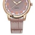 thumbnail image 5 of Walbest Women Wrist Watch Three-Hand Stainless Steel Watch, Faux Leather Strap Round Dial Precise Time Display Ladies Quartz Watch Birthday Anniversary Gift, 5 of 6