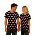 thumbnail image 2 of Busydd Womens T Shirts Fashion Love Heart Print Valentine's Day T Shirts for Women Casual Short Sleeve Round Neck Couple Summer Tops, 2 of 9