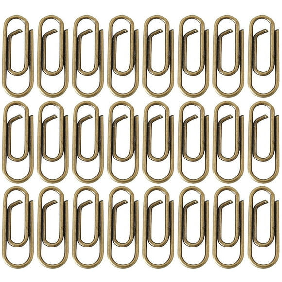Miangastore 100 Pcs Pinces à Papier en Métal Pinces à Documents Fournitures Scolaires et de Bureau