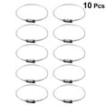 thumbnail image 6 of HERFIER 10pcs Steel Wire Keychains Cable Key Rings Holder for Hiking Luggage ID Tags, 6 of 8