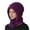 29#Dark Purple, variant on Knit Women Winter Hats for Women Winter Face Mask Ski Mask for Men and Women Warm Face Cover Neck Warmer Pink One Size
