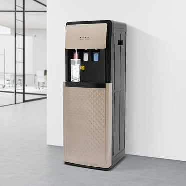 Bottom Loading Water Cooler Dispenser, Champaign Gold Hot & Cold Standing Water Dispenser, Hot and Cold Water Dispenser 110V
