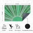 thumbnail image 2 of Boho Door Mats Outdoor - Green Sun Front Door Mat, Boho Welcome Mat, Boho Door Mat Doormat Outdoor Indoor Entrance, Indoor Door Mats for Entryway, 17x30, 2 of 5