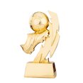 thumbnail image 1 of Zapatos de fútbol chapados, trofeo de resina, juguete de premio de partido de fútbol para niños con Base para guardería escolar (dorado) FRCOLOR Hogar7206956, 1 of 7