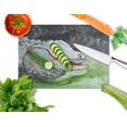 thumbnail image 2 of Carolines Treasures JMK1003LCB Blue Alligator Glass Cutting Board, Large, 2 of 2
