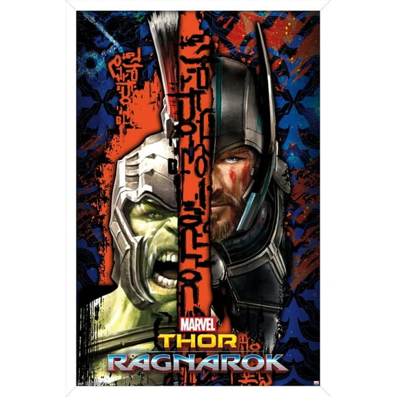 Marvel Cinematic Universe - Thor: Ragnarok - Split Wall Poster, 14.725" x 22.375", Framed