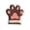 Brown, variant on 10pcs Paw Shaped Disposable Paper Plates, Novelty Dessert Serving Trays, Cute Tableware for Holiday Gathering, Indoor Party and Sweet Treat Food Arrangement, Brown