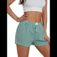 thumbnail image 3 of Pantalones Cortos de Pijama A Cuadros Y2K para Mujer, Bóxers Elásticos, Ropa de Calle Verde XL, 3 of 10