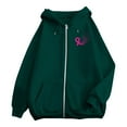 thumbnail image 6 of ZSQDM Women's Hoodies Sweatshirts Christian Hoodies for Women Breast Cancer Awareness Hoodies for Women Ribbon Graphic Full Zip Up Sweatshirt Oversized Fleece Jackets Clothes Polyester (L), 6 of 7
