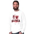thumbnail image 5 of I Love Halloween Spooky Macabre Long Sleeve TShirt Men Women Brisco Brands M, 5 of 6