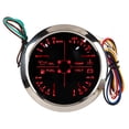 thumbnail image 2 of Aramox Multifunctional Gauge, 4in1 85mm Guage Multifunction Fuel Level Oil Pressure Water Temp Volt Meter DC 9-32V for Car RV Boat Motorcycle, 2 of 7