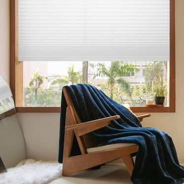 REGAL ESTATE , 12BOTTLE , Cordless 1.5" Light Filtering Cellular Shades, 29"W x 54"H, White, Shades for Indoor Windows, Shades for Bedroom, Living room