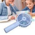 thumbnail image 3 of Ventilador Portátil 3 Velocidades Ajustable 800 MAh Ventilador Portátil Lindo ABS Recargable por USB Ventilador de Mano de bajo Ruido para Niñas Mujeres Hombres Viajes ANGGREK  Otros, 3 of 8