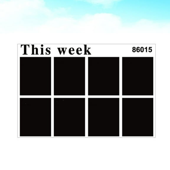 WRISTBIQUE Chalkboard Stickers Black PVC Material Reusable Wall Decal for Chalk Writing Space Saving