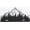 Nature Mountains, variant on Grateful Aluminum License Plate Inspirational Quote Decor Gift 6x12 | Elegant script lettering adds a warm gratitude message for cars, garages, offices, and cozy spaces.