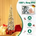 thumbnail image 3 of Lápiz flocado preiluminado Christmas Tree Goplus de 1,5 m con 150 LED, 3 of 8