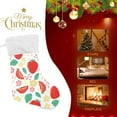thumbnail image 3 of SKYSONIC Strawberry Christmas Stocking Personalized Large Candy Stocking Hanging Gift Xmas Stockings Decoration for Family Holiday Party Ornaments Decor Fireplace, 3 of 7
