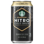 Starbucks Nitro Cold Brew Vanilla Premium Iced Coffee Drink 9.6 fl oz Can