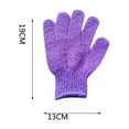 thumbnail image 6 of Five Finger Double Sided Exfoliating Gloves,Deep Cleansing Skin Sponge Loofah Bathing Gloves,Made of Nylon Bath Scrubber Accessories,Shower Gloves For Shower Spa, 6 of 6