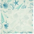 thumbnail image 4 of Fennco Styles Coastal Seashells Tablecloth 65" W x 104" L - Blue Sealife Nautical Table Cover for Dining Room Decor, Everyday Use, Summer Gathering, Banquets, and Special Occasions, 4 of 4