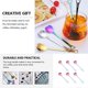 thumbnail image 3 of 6pcs Coffee Spoons Heart Shaped Stainless Steel Tea Spoon Flatware Ice Cream Spoon, 3 of 4