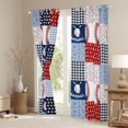 thumbnail image 3 of Feelyou Baseball Sport Curtains Pack of 2 (42x84 Each), Blue Red Curtains Blackout, 3 of 6