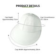 thumbnail image 4 of HuangHuanChen Sun Visor Hats for Women Wide Brim Sun Hat Lightweight Packable Ponytail Hat Comfortable Quick-Dry Sun Visor Casual Visor Cap Outdoor Activities Black A, 4 of 7