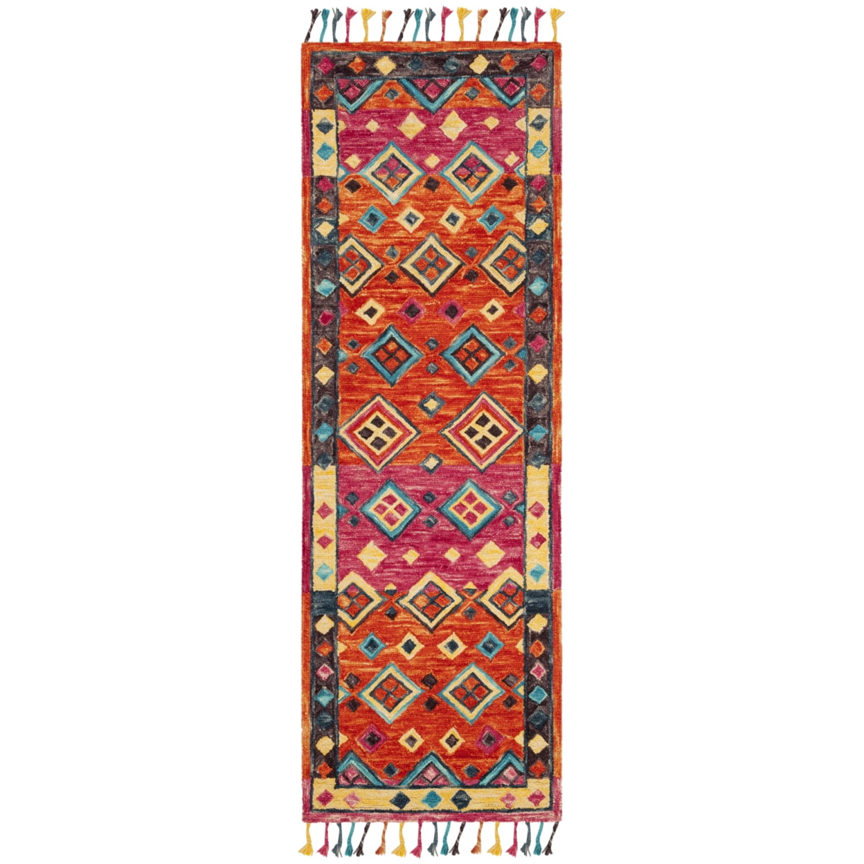 SAFAVIEH Aspen APN138A Handmade Orange / Fuchsia Rug