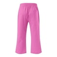 thumbnail image 5 of XXWXYD Clearence 3/4 Length Elastic Waist Pants for Kids Breathable Loose Fit Playwear with Pockets Outdoor School Casual Stretch Trousers, 5 of 5
