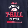 thumbnail image 3 of Instant Message - Dad's Favorite T-Ball Player - Kids Crew Fleece, 3 of 6