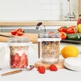 thumbnail image 4 of WJCA Overnight Oats Containers with Lids & Spoons (grey and White) - Airtight Food Storage Jars with Measurement Marks, Leakproof Cereal Container for Travel & Daily Use, 4 of 6