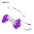 thumbnail image 3 of Uxcell 1080 Pack Double Heads Flower Stamen-1mm Artificial Flower Stamen Pistil for DIY Cake Craft(Dark Purple), 3 of 8